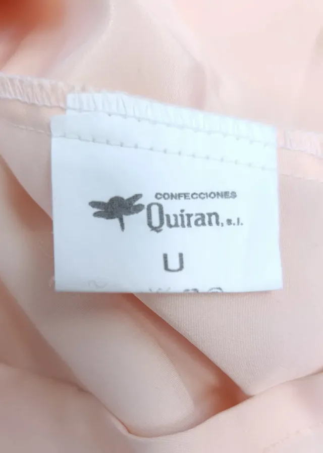 Camisa vintage rosa bordada