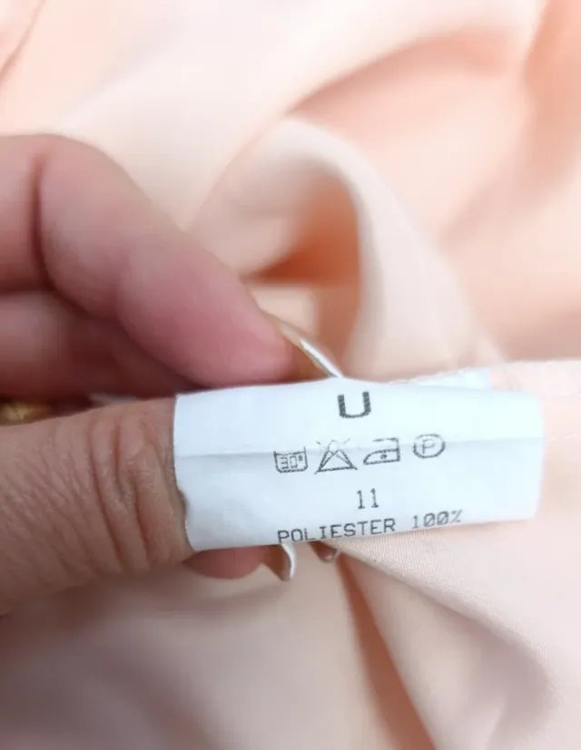 Camisa vintage rosa bordada