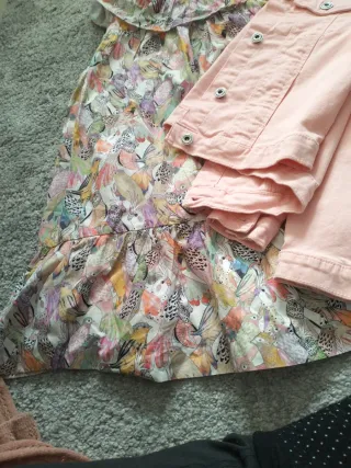 Vestido y chaqueta vaquera niña 9/10