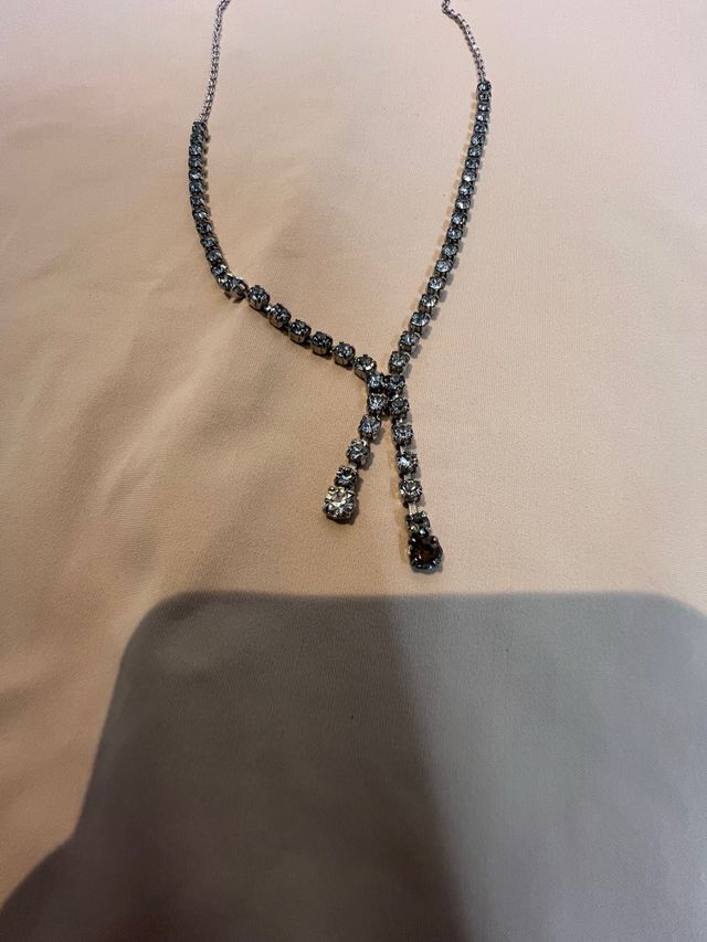 Collar perlado brillante mujer niña cuello colgant