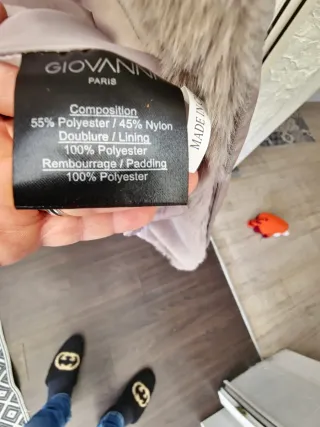 Chaqueta Giovanni Mujer Talla L Rosa/Gris