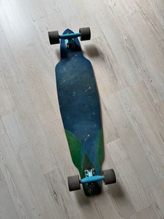 Longboard Elástico Bambú Ruedas Long Island