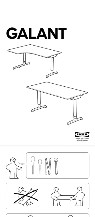 Escritorio Galant Ikea Madera