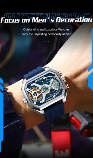 Reloj Poedagar Dual Time Hombre