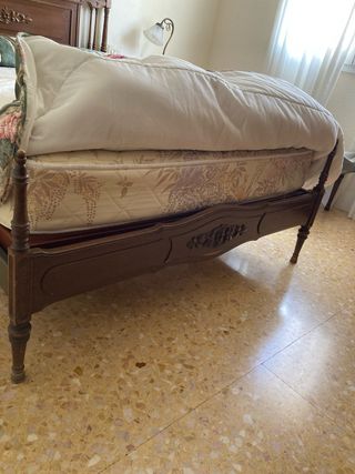 Estructura cama matrimonio madera