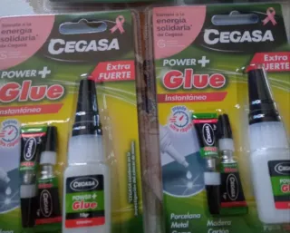 Pack 2 Pegamento Cegasa Power+ Glue Instantáneo