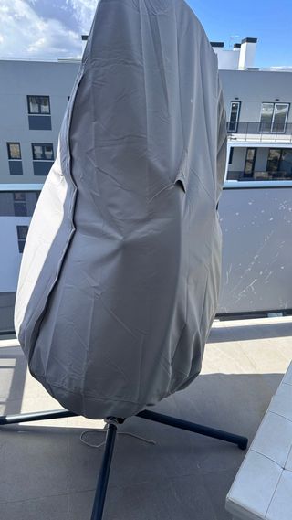 Columpio Huevo Ratán Exterior + funda protectora