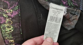 Pantalón Desigual Negro Ajustado