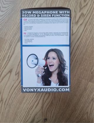 Megáfono Vonyx con grabación y sirena