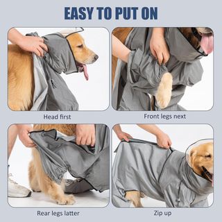 Chubasquero Perro Avont Gris Talla L