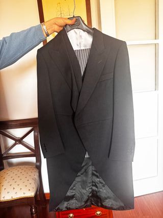 Chaqué Novio Emidio Tucci Negro Gris