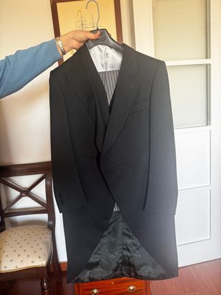 Chaqué Novio Emidio Tucci Negro Gris