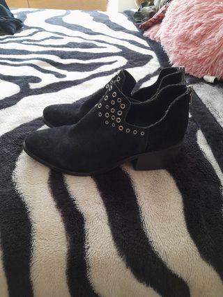 Botines Pull&Bear negros talla 39