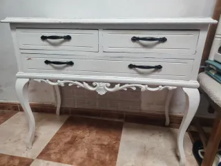 Mueble recibidor con espejo