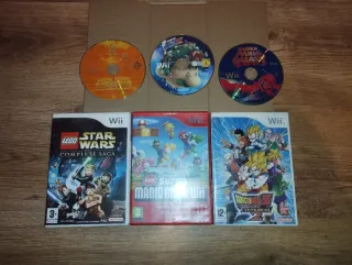 Pack 3 Juegos Wii: Mario, Lego Star Wars, DBZ