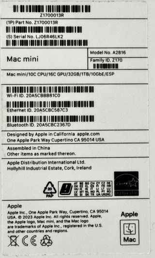 Mac mini M2 Pro 32GB 1TB 10Gb Ethernet