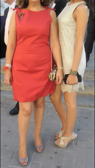 Guess. Zara. Conjunto zapatos y vestido.