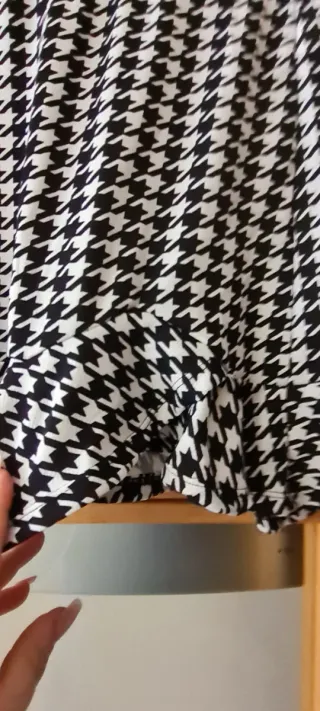 Falda estampada pata de gallo o conjunto