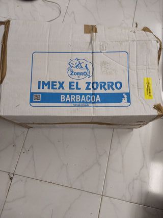 Imex El Zorro 71421.0 Barbacoa Sobremesa con Parrilla Cincada, Negro, 43. 5 x 24. 5 x 39. 5 cm