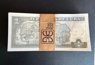 Cuba 1 Peso 2017 UNC Fajo 100 Billetes, uno Radar.