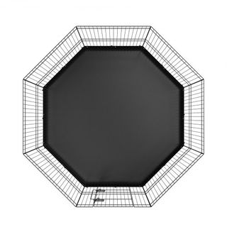 Parco per cani, pannelli pieghevoli in metallo per 8 pannelli di esercizio con cuscinetto inferiore, recinto per animali domestici alto 61 cm, gabbia per cuccioli con pali per terreno