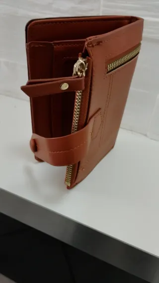 Portafoglio donna cammello