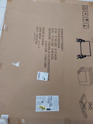 Amazon Basics Pizarra blanca magnética con bandeja para rotuladores y marco de aluminio, 120 cm x 90 cm
