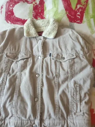 Cazadora pana chica Six Valves beige