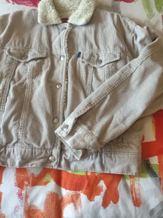 Cazadora pana chica Six Valves beige