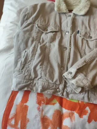 Cazadora pana chica Six Valves beige