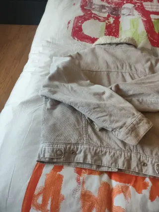 Cazadora pana chica Six Valves beige