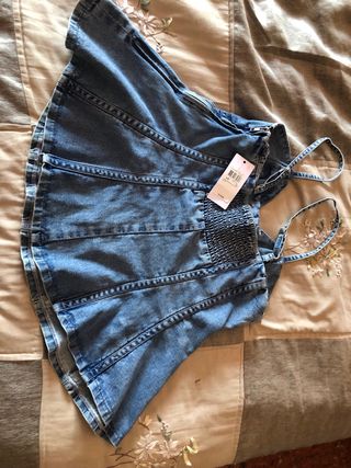 Top vaquero Guess Talla L/G Nuevo