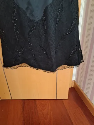 Vestido de fiesta negro talla 44