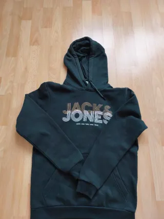 Sudadera Jack & Jones verde. Talla 16 años