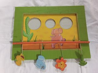 Cornici per foto per bambini con animali in legno