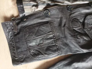 Chaqueta Piel Mango Talla M (mujer)