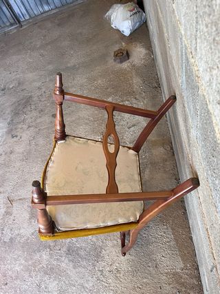 8 Sillas de Comedor Madera y Rattan