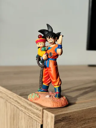 Goku y Gohan palmera figura Megahouse dragon ball