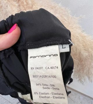 Fornarina Pinocchietto Seta Neri Tg L