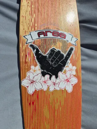Longboard Area con diseño de flores