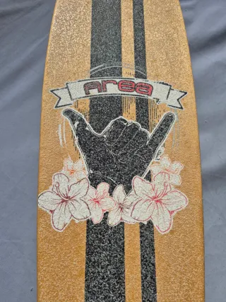 Longboard Area con diseño de flores