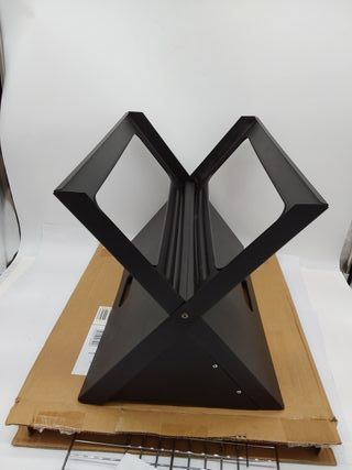 Relaxdays Barbacoa portátil con parrilla de carbón y rejilla, Plegable, Pícnic y camping, 30x45,5x30cm, Negro