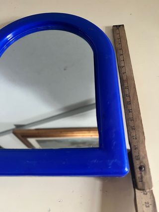 Specchio blu da tavolo o da parete