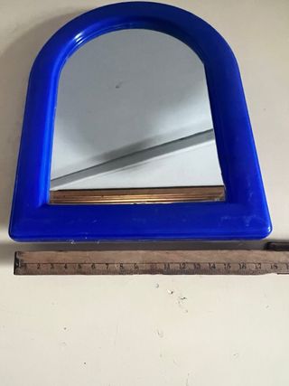 Specchio blu da tavolo o da parete