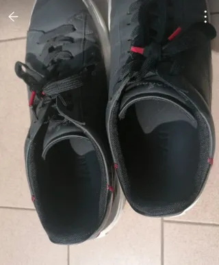 Scarpe Hogan Uomo Pelle Nere Rosse