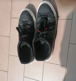 Scarpe Hogan Uomo Pelle Nere Rosse