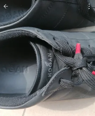 Scarpe Hogan Uomo Pelle Nere Rosse