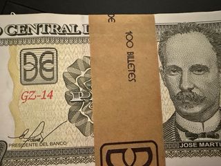 Cuba 1 Peso 2017 Taco 100 Billetes, 5 Reemplazos