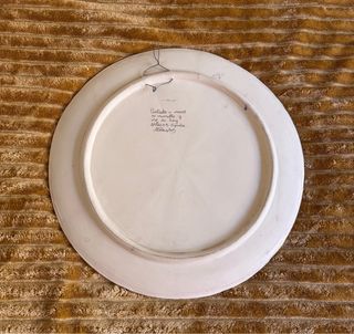 Plato decorativo oro y esmalte