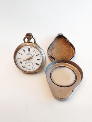 RELOJ DE BOLSILLO ANTIGUO + CAJA